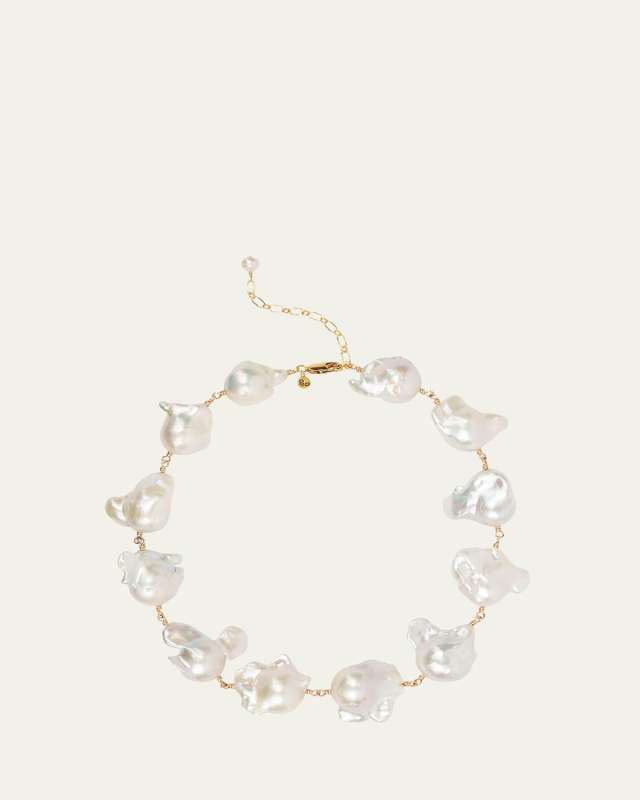 Cumulus Necklace with Pearls, 18"L